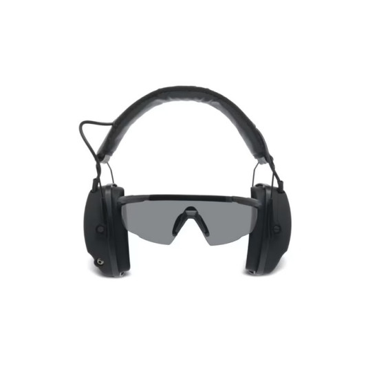 KIT COMBO ATLAS DEFENSE: CASTI ACTIVE SONGUARD CU BLUETOOTH + OCHELARI BALISTICI STEND UP