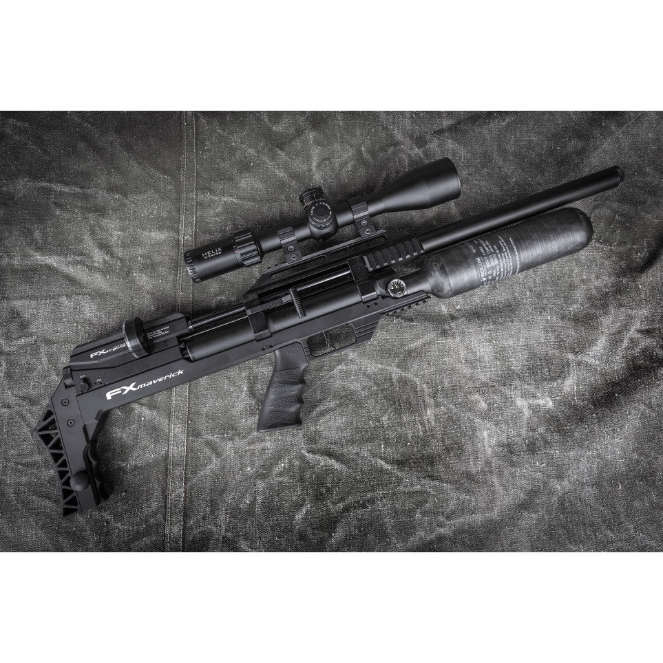 Arma cu aer comprimat cu regulator FX Maverick Black Sniper Arma cu aer comprimat cu regulator FX Maverick Black Sniper