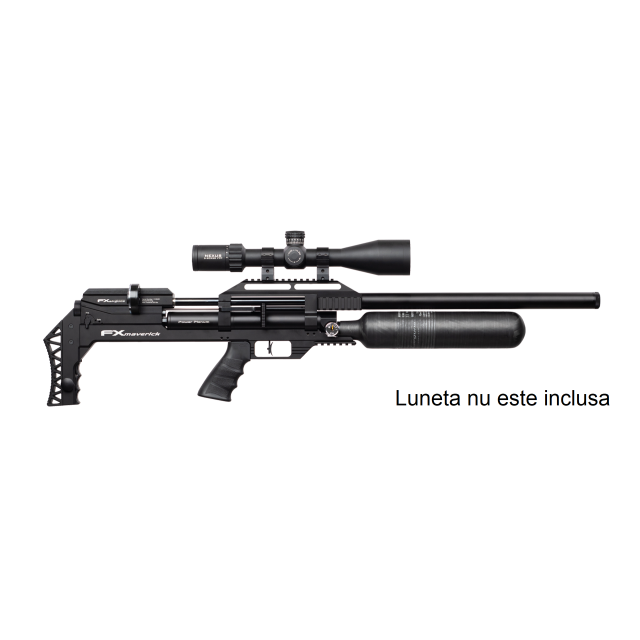 Arma cu aer comprimat cu regulator FX Maverick Black Sniper Arma cu aer comprimat cu regulator FX Maverick Black Sniper