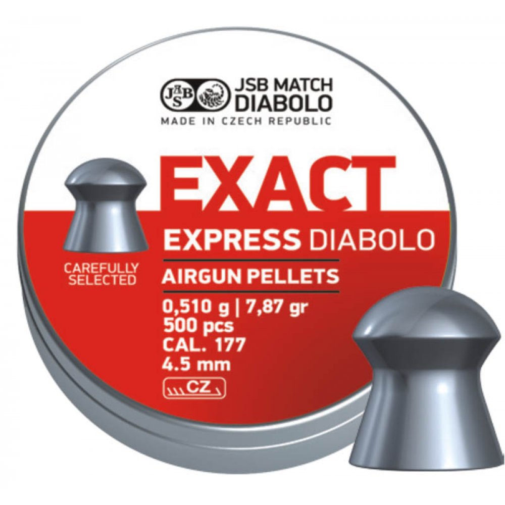 Cutie alice cal. 4.5 mm, JSB Exact Express (500 alice) (JSB Exact Express (4.5 mm)) - Munitii tir sportiv - JSB (by www.mldguns.ro)