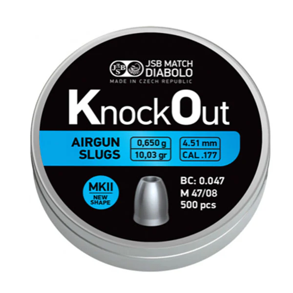 Cutie alice cal. 4.5 mm, JSB KnockOut Slugs MK3 (500 alice) Cutie alice cal. 4.5 mm, JSB KnockOut Slugs MK3 (500 alice)