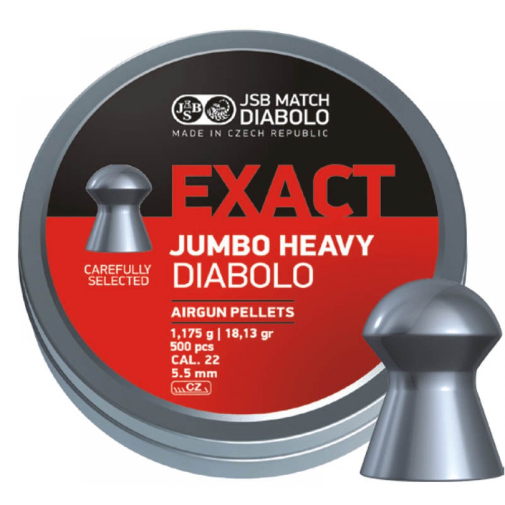 Cutie alice cal. 5.5 mm, JSB Exact Jumbo Heavy (Exact Jumbo Heavy (5.5 mm)) - Munitii tir sportiv - JSB (by www.mldguns.ro)