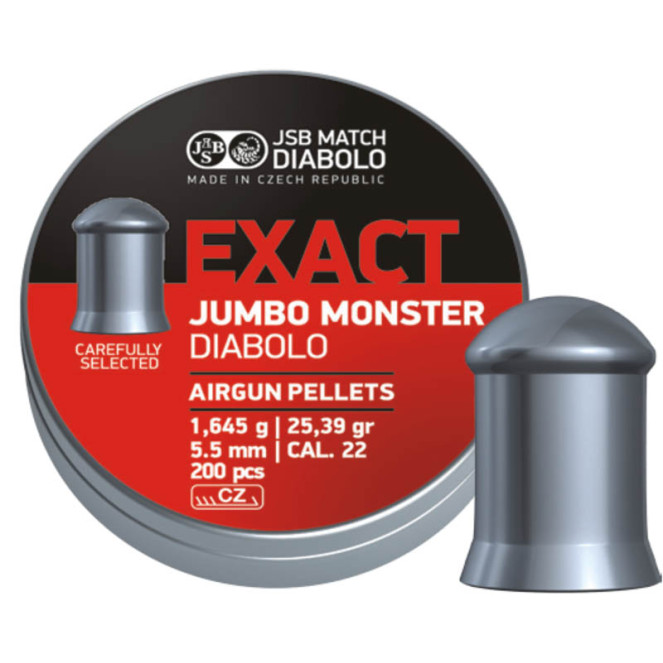 Cutie alice cal. 5.5 mm, JSB Exact Jumbo Monster (200 alice) Cutie alice cal. 5.5 mm, JSB Exact Jumbo Monster (200 alice)