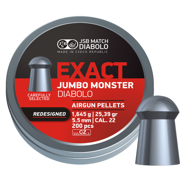 Cutie alice cal. 5.5 mm, JSB Exact Jumbo Monster Redesigned (200 alice) Cutie alice cal. 5.5 mm, JSB Exact Jumbo Monster Redesigned (200 alice)