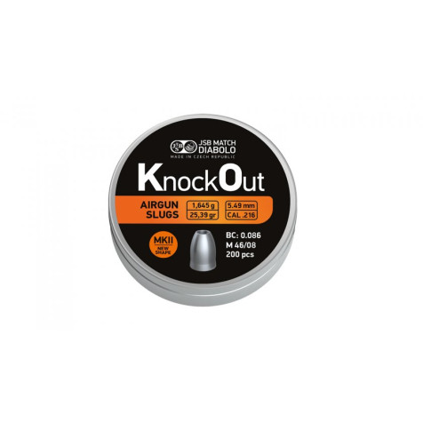 Cutie alice cal. 5.5 mm, JSB KnockOut Slugs MKII (200 alice) Cutie alice cal. 5.5 mm, JSB KnockOut Slugs MKII (200 alice)