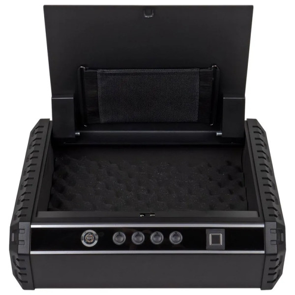 Caseta pistol Rottner Gunmaster XL, incuietoare biometrica, parola, cheie