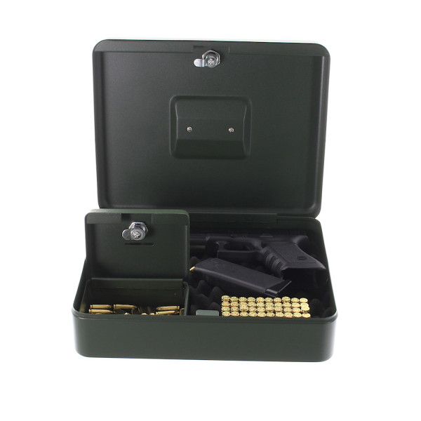 Cutie pentru pistol, cu caseta pentru munitie GunBox