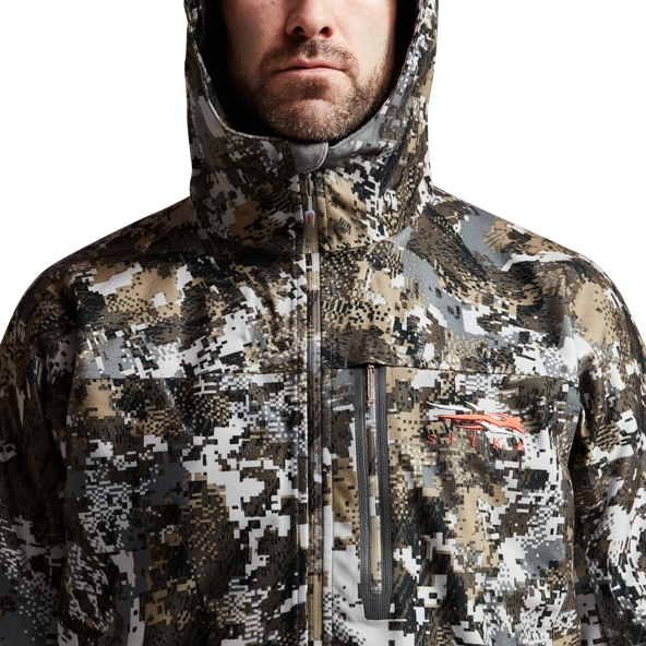 Geaca Sitka Downpour, camuflaj Optifade Elevated II Geaca Sitka Downpour, camuflaj Optifade Elevated II